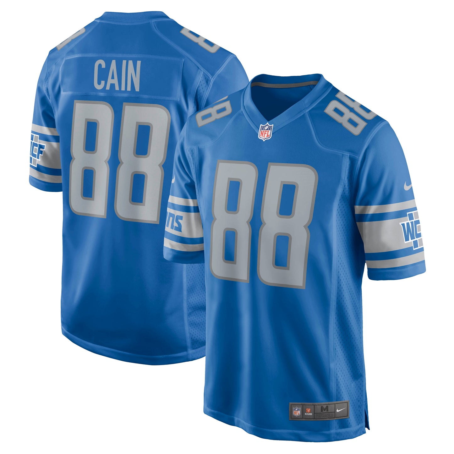 Jim Cain Detroit Lions Nike Retired Player Jersey - Blue