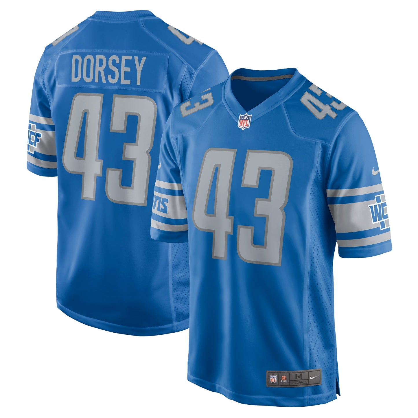 Khalil Dorsey Detroit Lions Nike Home Game Player Jersey - Blue