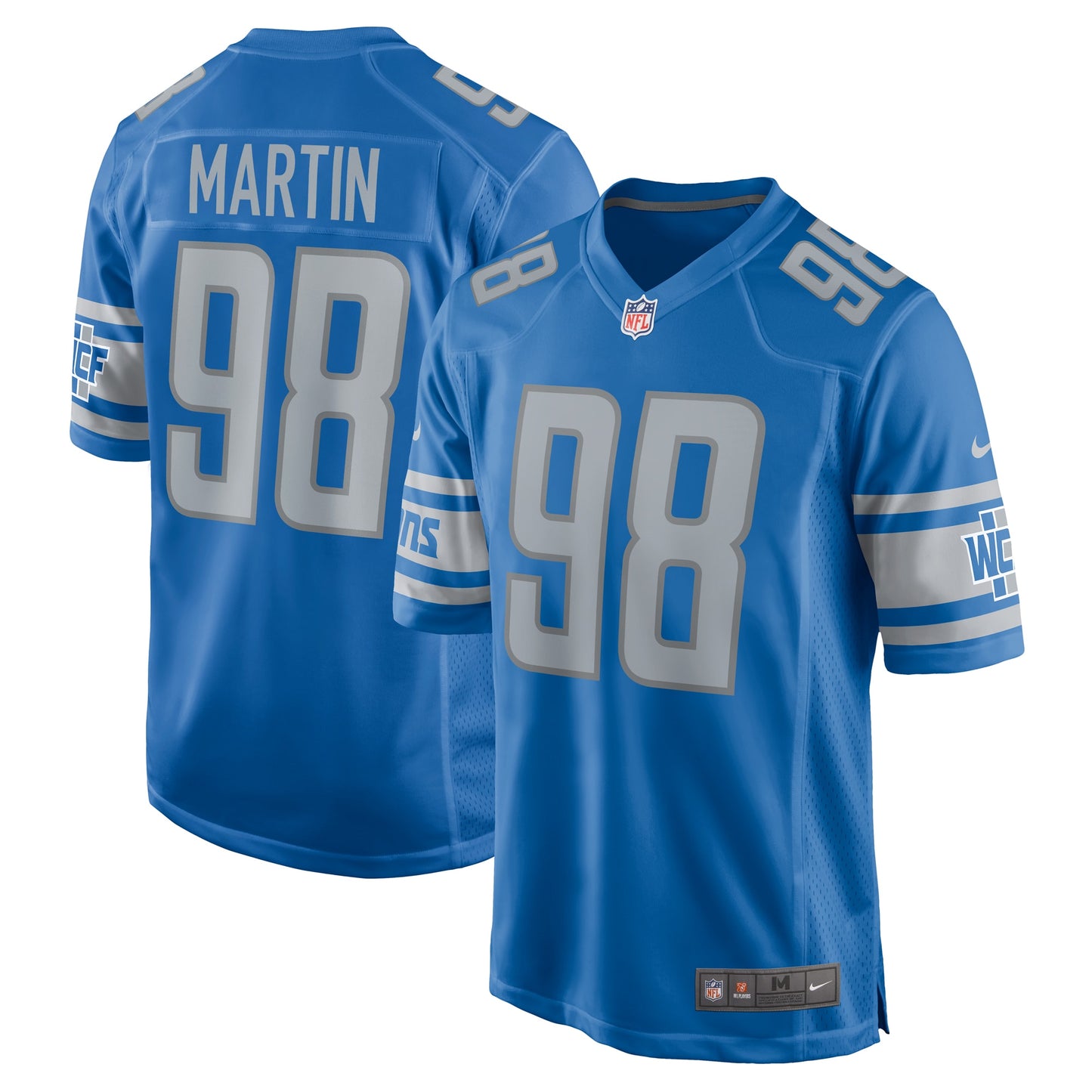 Brodric Martin Detroit Lions Nike Team Game Jersey - Blue