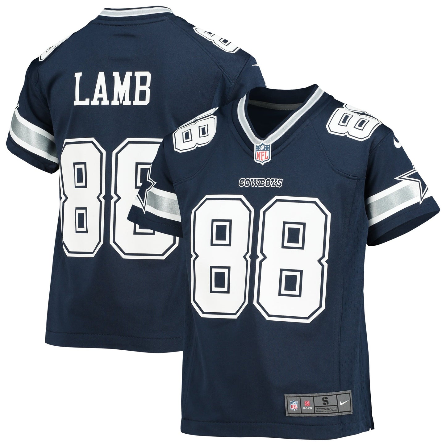 Youth Nike CeeDee Lamb Navy Dallas Cowboys Player Game Jersey